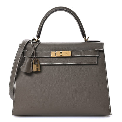 Hermes Epsom Kelly Sellier 28 Etoupe 8 of 11