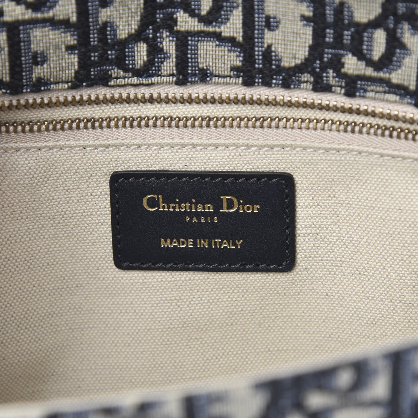 Oblique DiorAddict Flap Bag Navy Blue