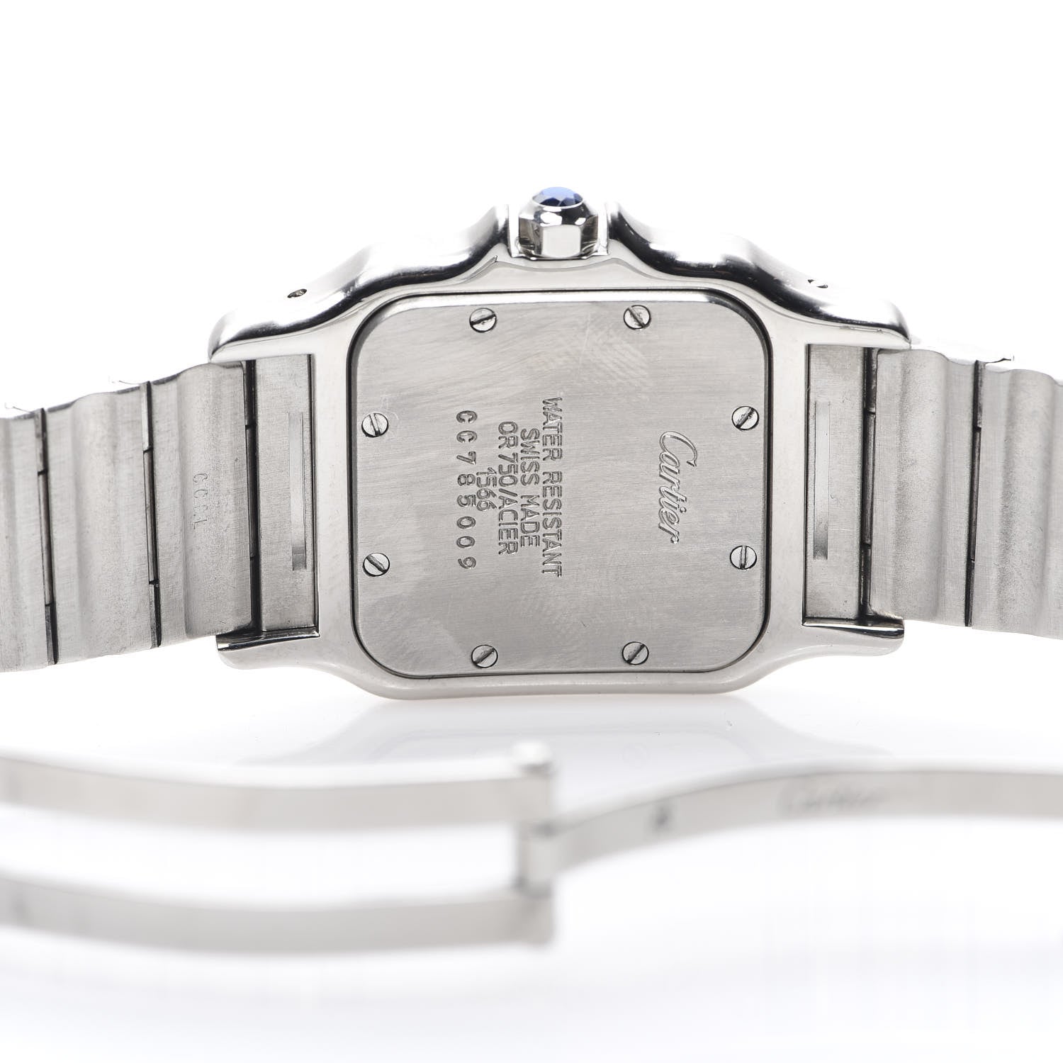 Cartier Stainless Steel 18K Yellow Gold 29mm Santos De Galbee Quartz Watch 4 of 6
