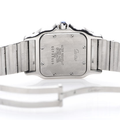 Cartier Stainless Steel 18K Yellow Gold 29mm Santos De Galbee Quartz Watch 4 of 6