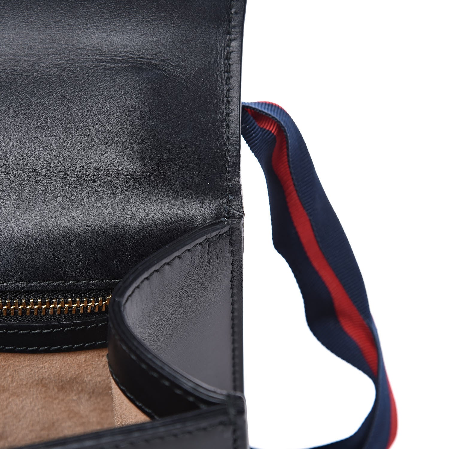 Gucci Calfskin Small Sylvie Shoulder Bag Black 13 of 15