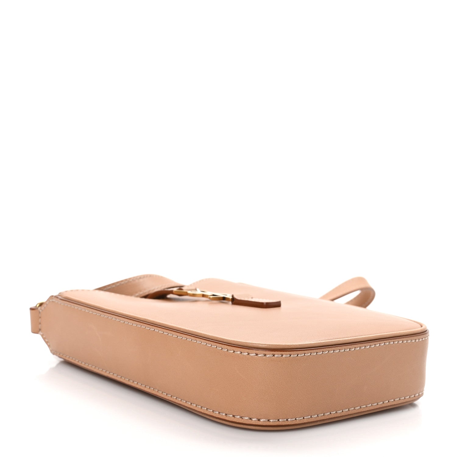 Saint Laurent Smooth Calfskin Le 5 A 7 Vertical Hobo Brown Gold 4 of 11