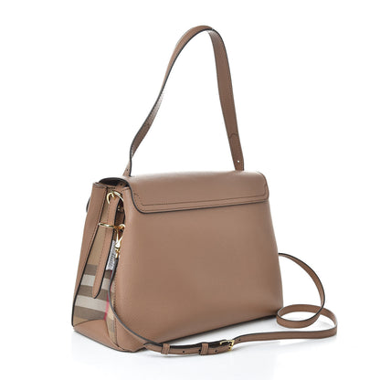 Burberry Derby Calfskin House Check Medium Camberley Dark Sand 3 of 9