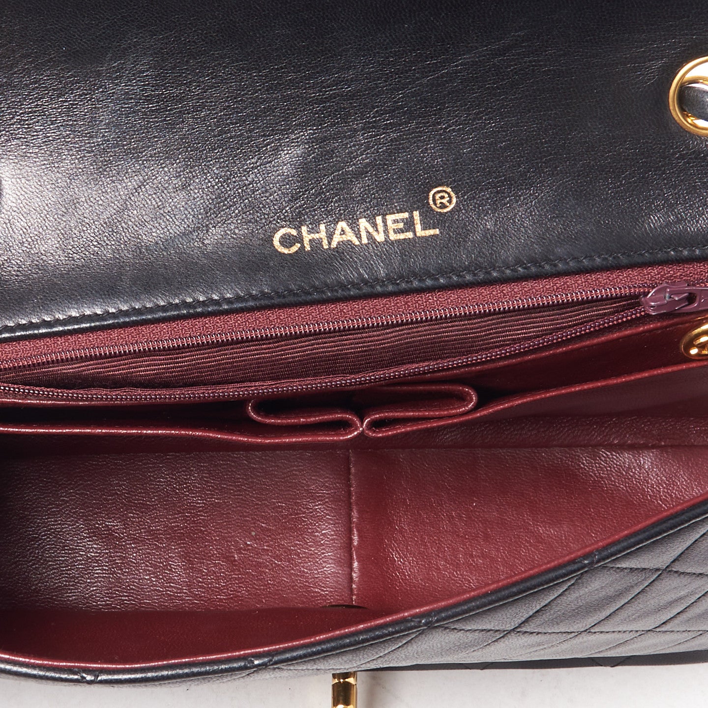 Lambskin Quilted Small Single Flap Bag Black
