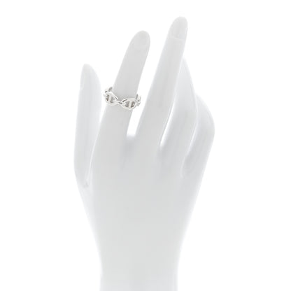 Hermes Sterling Silver PM Chaine d'Ancre Enchainee Band Ring 50 5.5 2 of 6