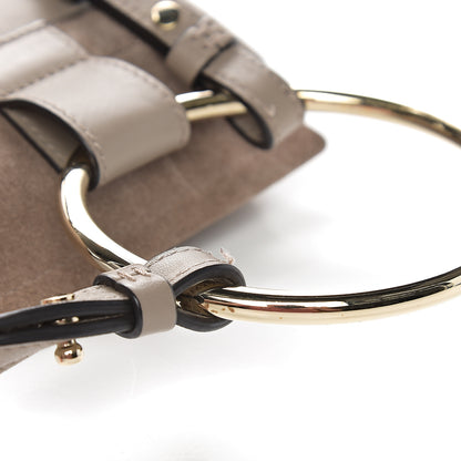 Chloe Suede Calfskin Mini Faye Bracelet Bag Motty Grey 6 of 9