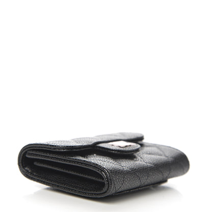Chanel Caviar Quilted Flap Card Holder Wallet Black 3 of 8