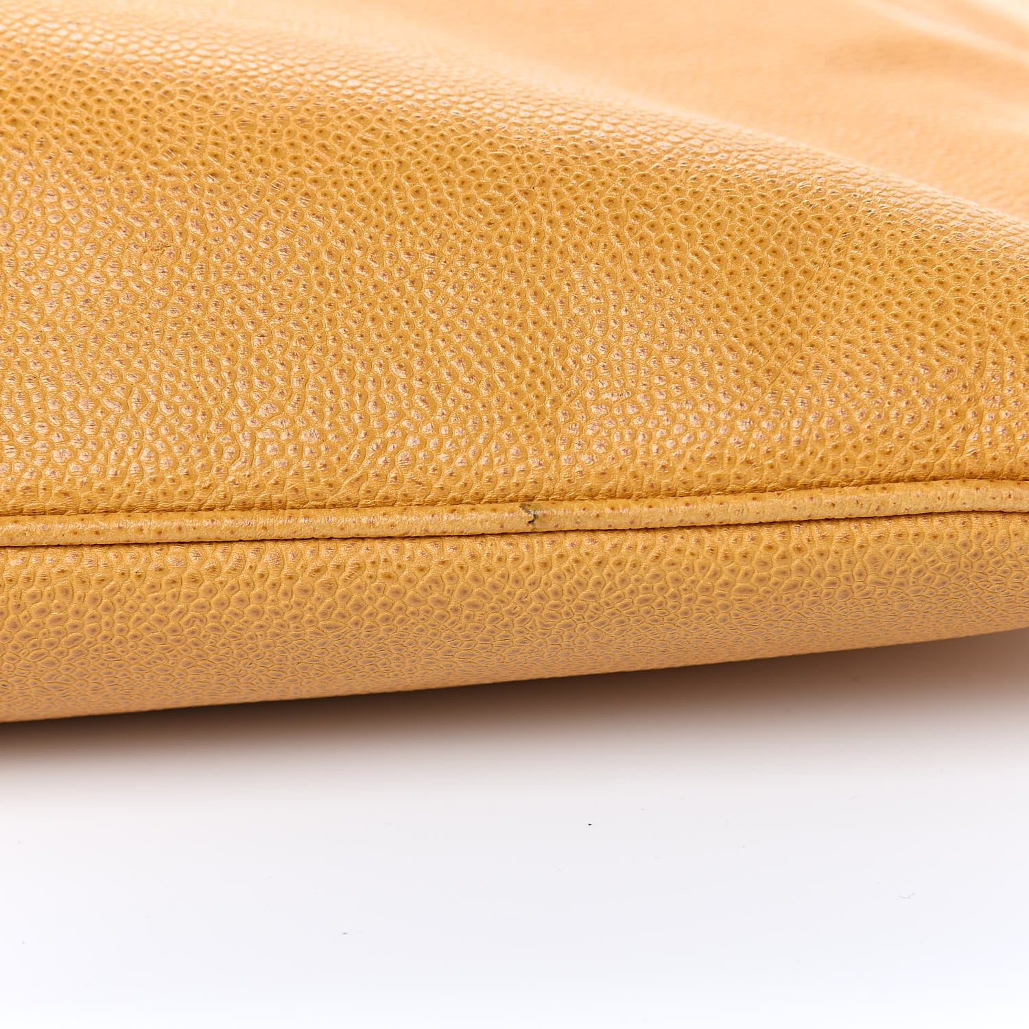 Chanel Caviar CC Tote Yellow 10 of 13