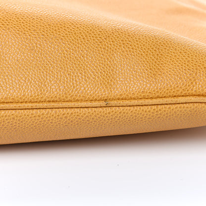 Chanel Caviar CC Tote Yellow 10 of 13