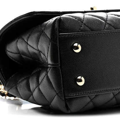 Chanel Caviar Quilted Mini Coco Handle Flap Black 9 of 11