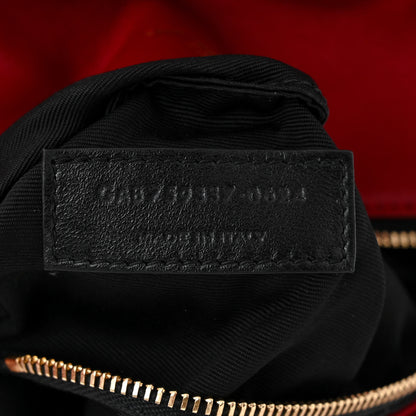 Saint Laurent Lambskin Quilted Toy Loulou Puffer Monogram Chain Satchel Red 7 of 10