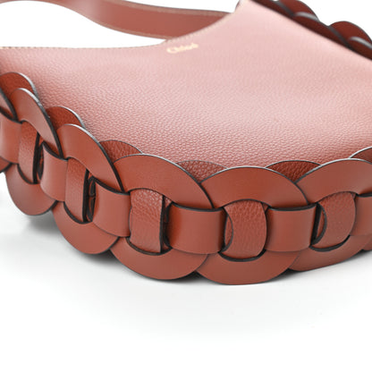 Chloe Small Grain Smooth Calfskin Small Darryl Hobo Sepia Brown 8 of 9