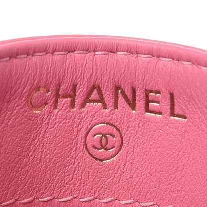 Chanel Lambskin Quilted Boy Card Holder Pink 8 of 11