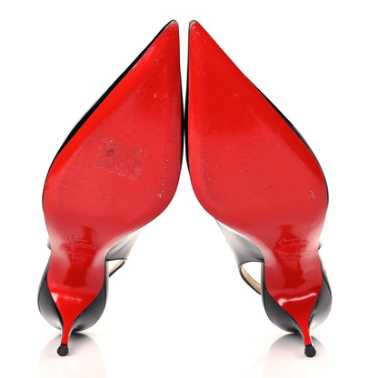 Christian Louboutin Patent Clare Sling 80 Pumps 40.5 Black 7 of 9