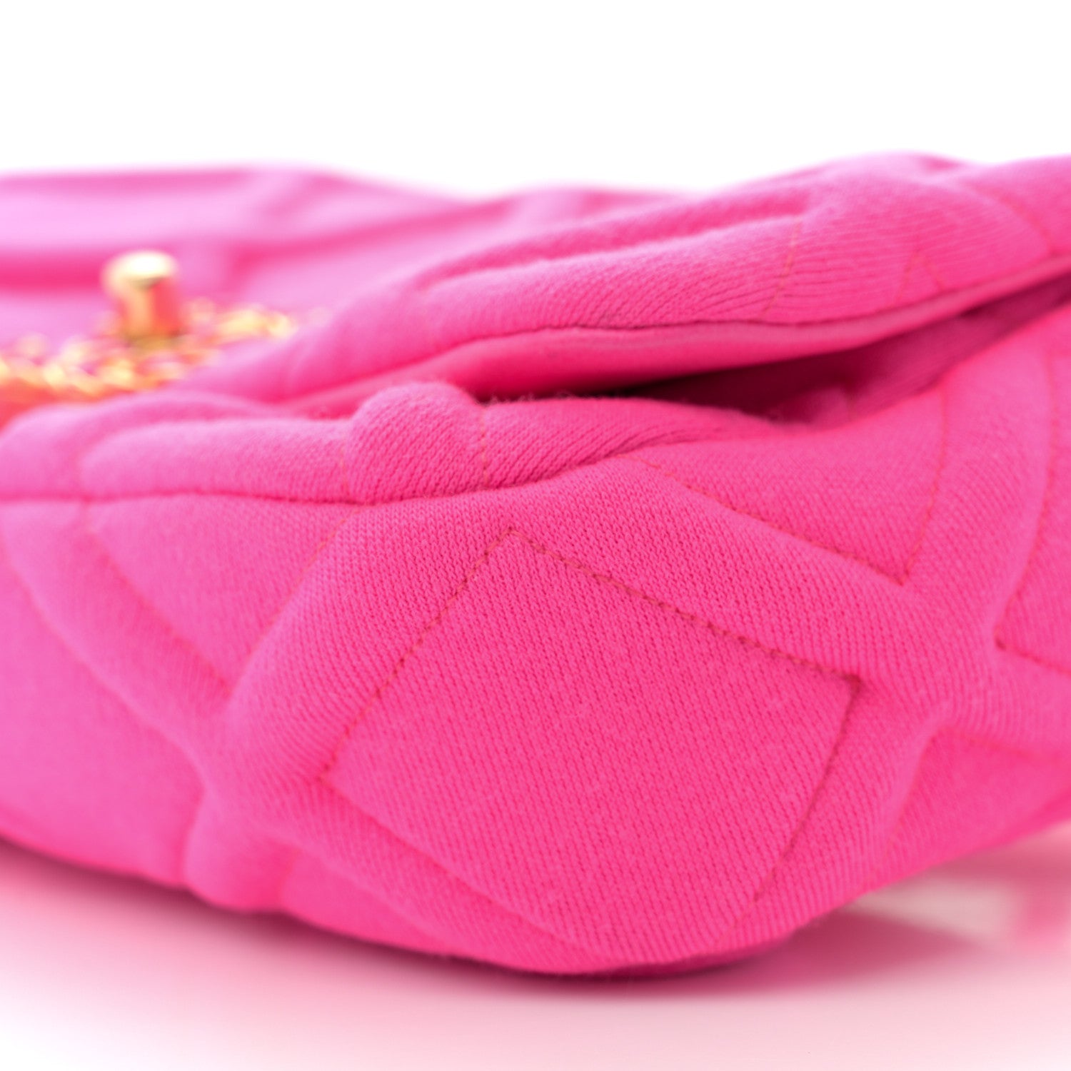 Chanel Jersey Quilted Chanel 19 Waist Bag Pink 10 of 11