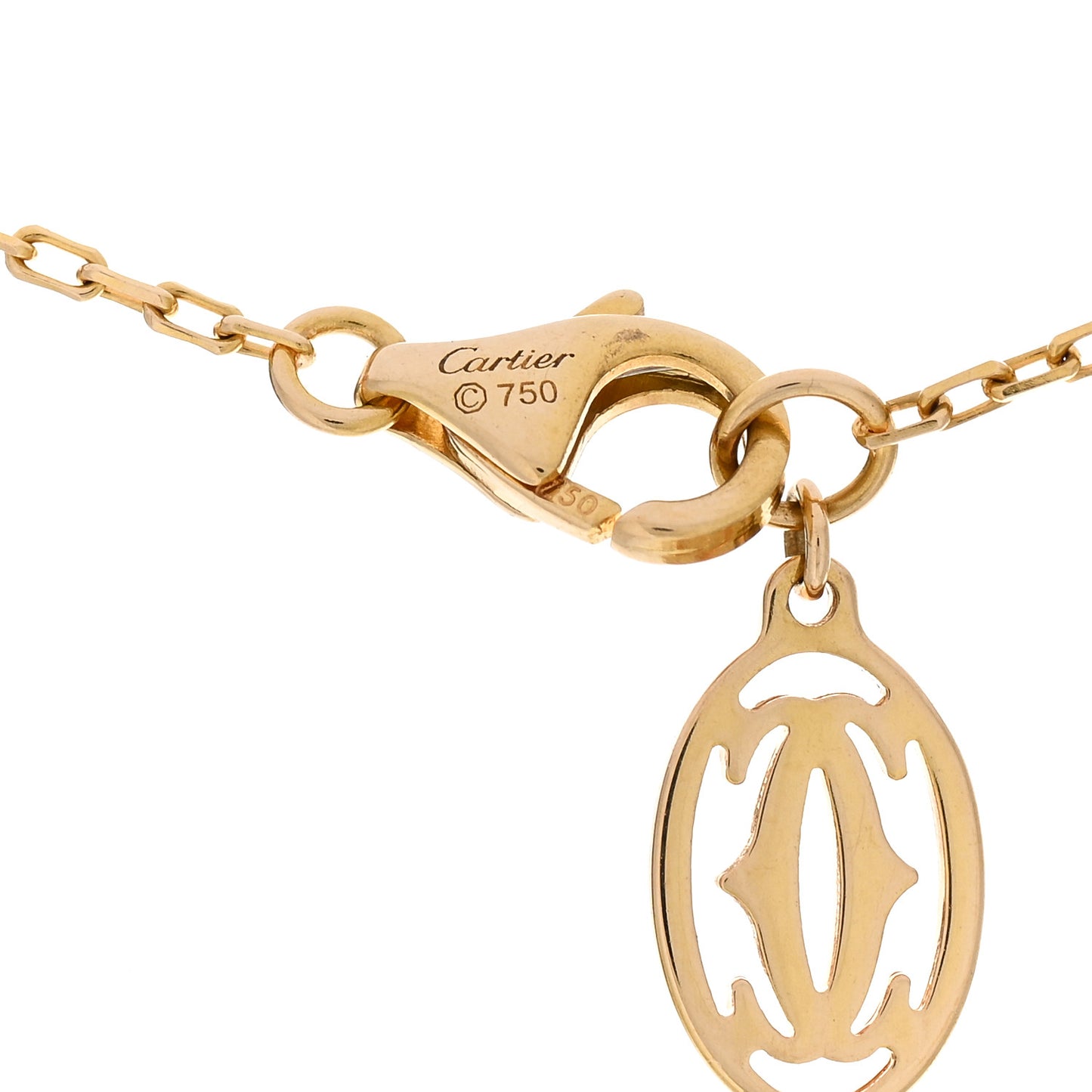 18K Yellow Gold Diamond SM D'Amour Pendant Necklace