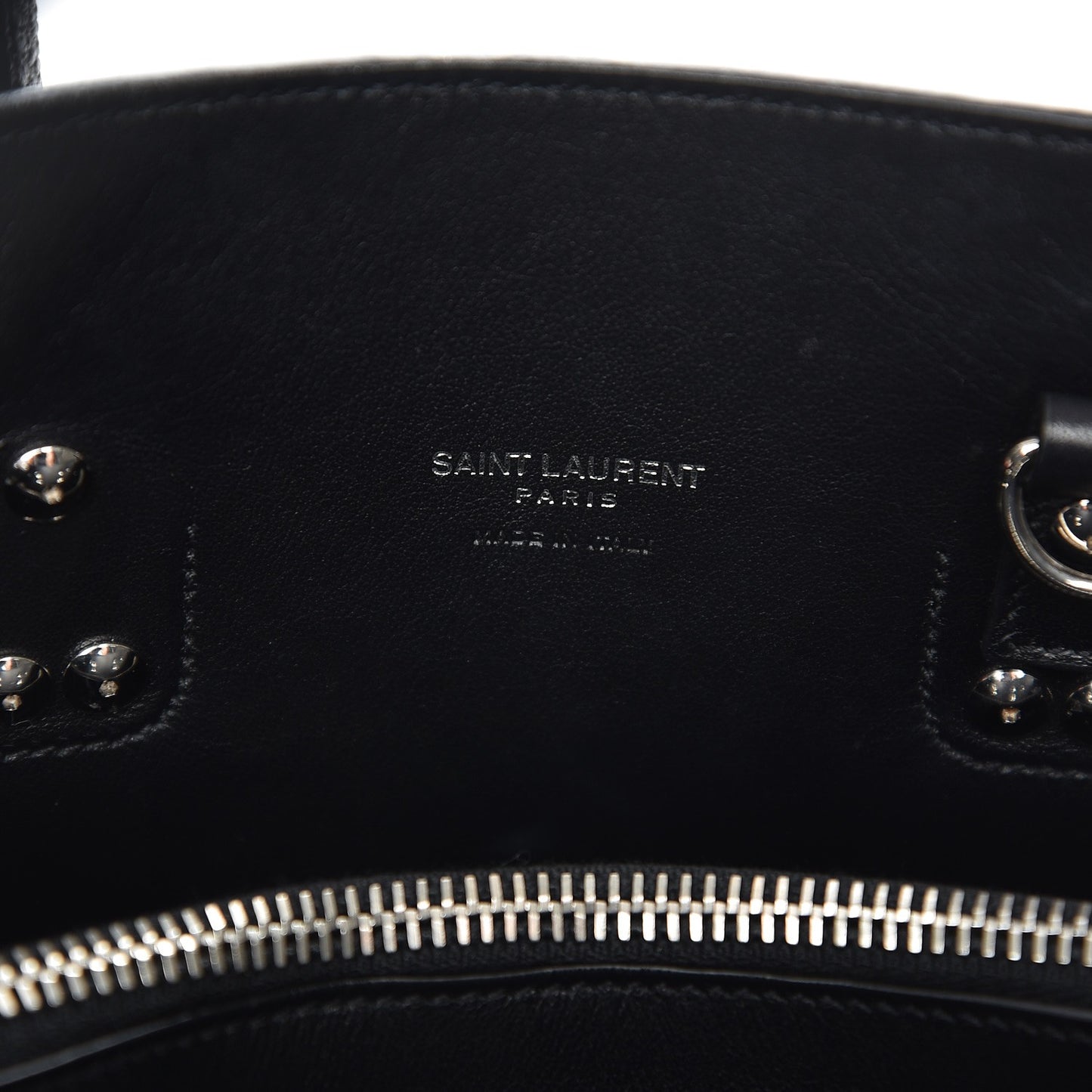 Grained Calfskin Baby Sac De Jour Black