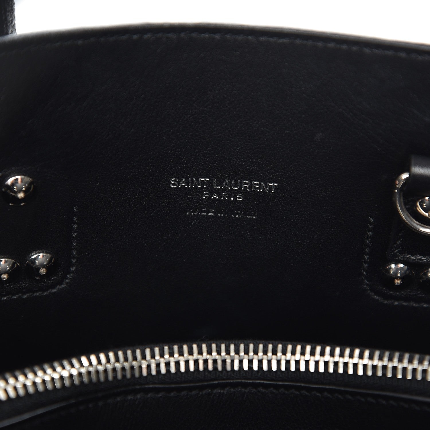 Saint Laurent Grained Calfskin Baby Sac De Jour Black 9 of 9