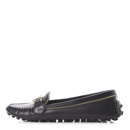 Louis Vuitton Calfskin Zipper Oxford Loafers 40 Black 1 of 12