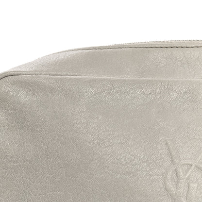 Saint Laurent Lambskin Monogram Small Lou Camera Bag White 12 of 14