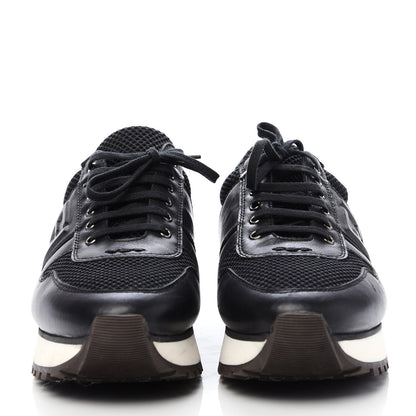 Fendi Calfskin Mesh FF Sneakers 38.5 Black 2 of 7