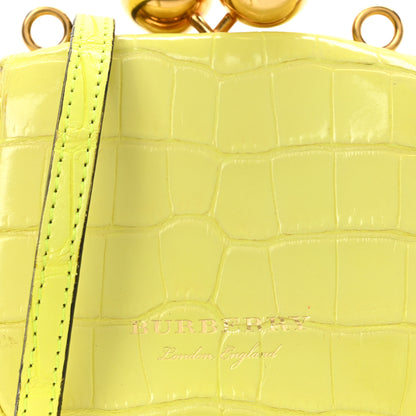 Burberry Alligator Mini Frame Bag Neon Yellow 8 of 11