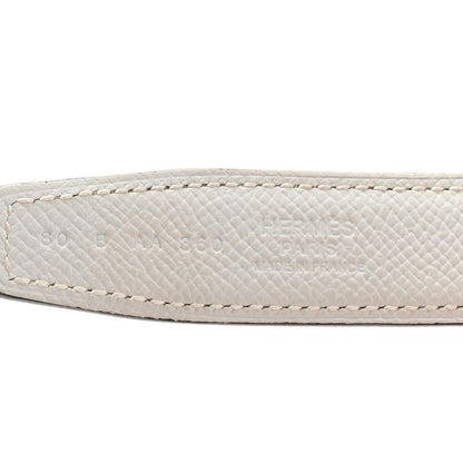 Hermes Epsom Swift 24mm Mini Constance H Belt 80 White Etoupe 5 of 6