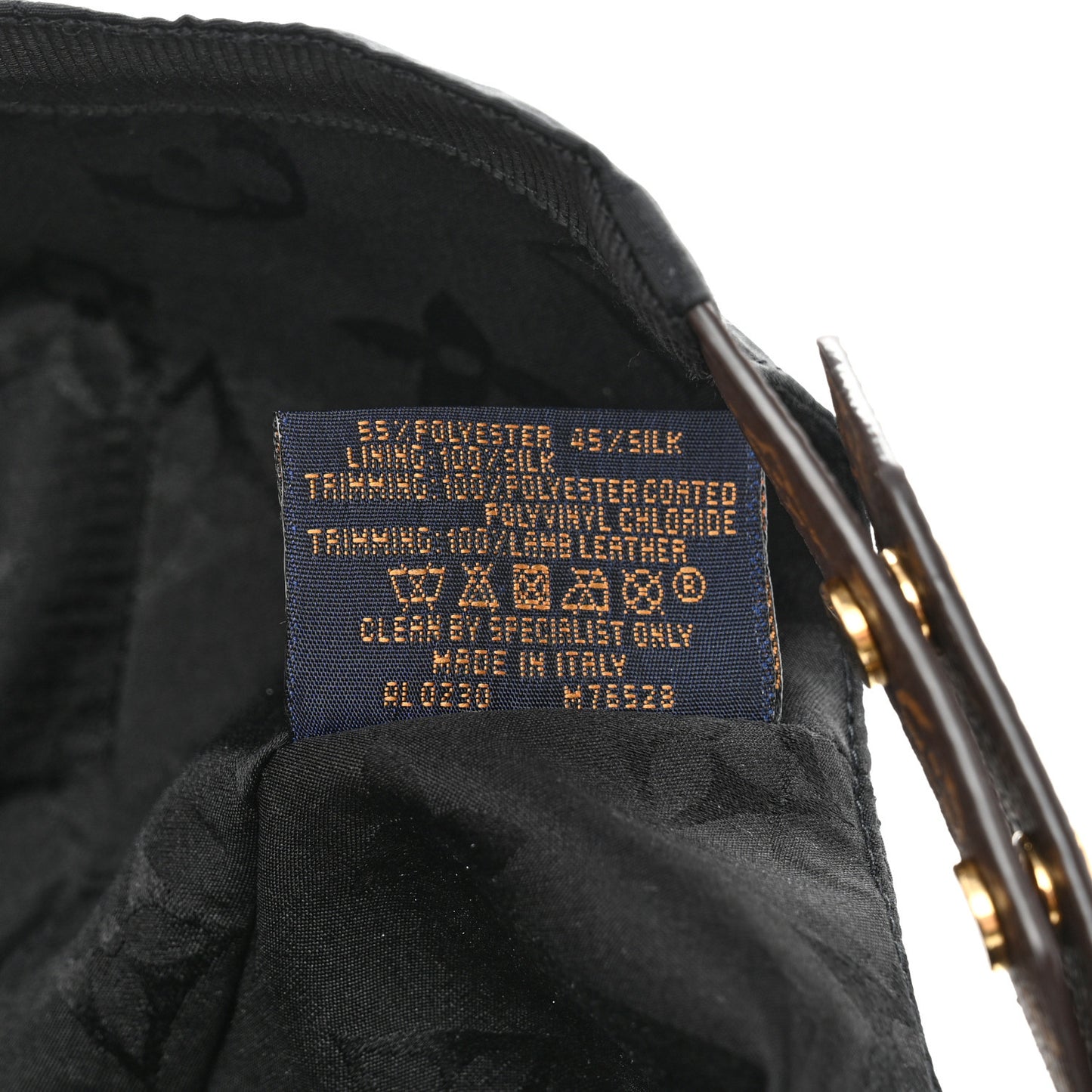Polyester Silk Monogram LV Get Ready Cap M Black