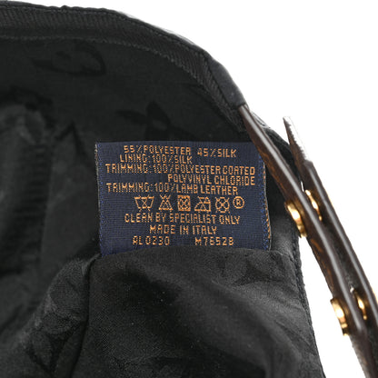 Louis Vuitton Polyester Silk Monogram LV Get Ready Cap M Black 8 of 10