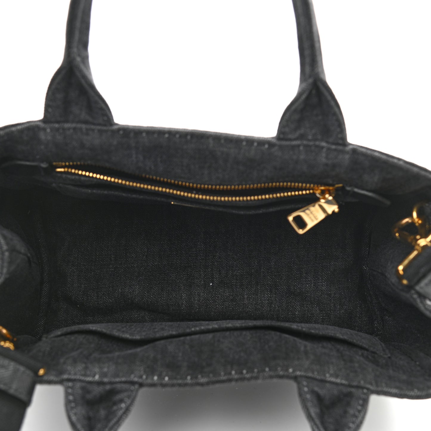 Denim Small Logo Tote Black