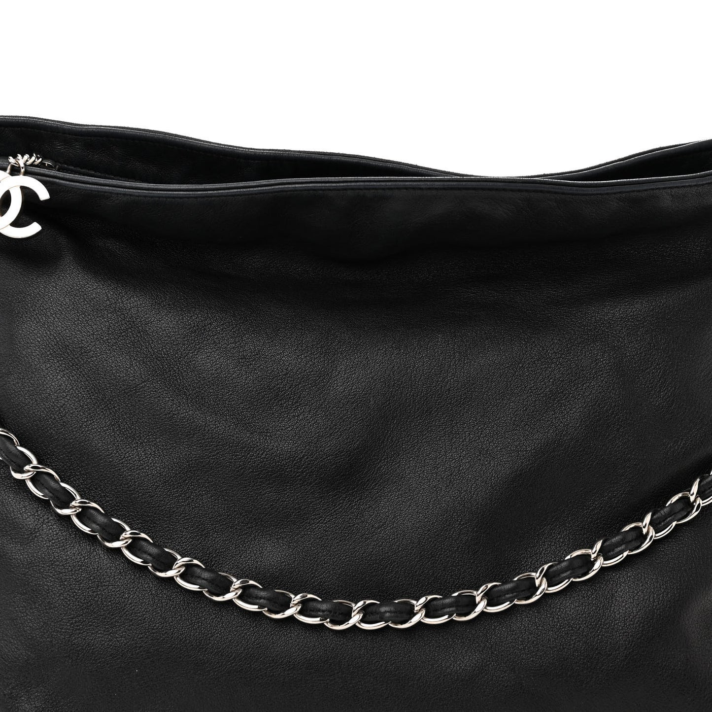 Lambskin Large Ultimate Soft Tote Black