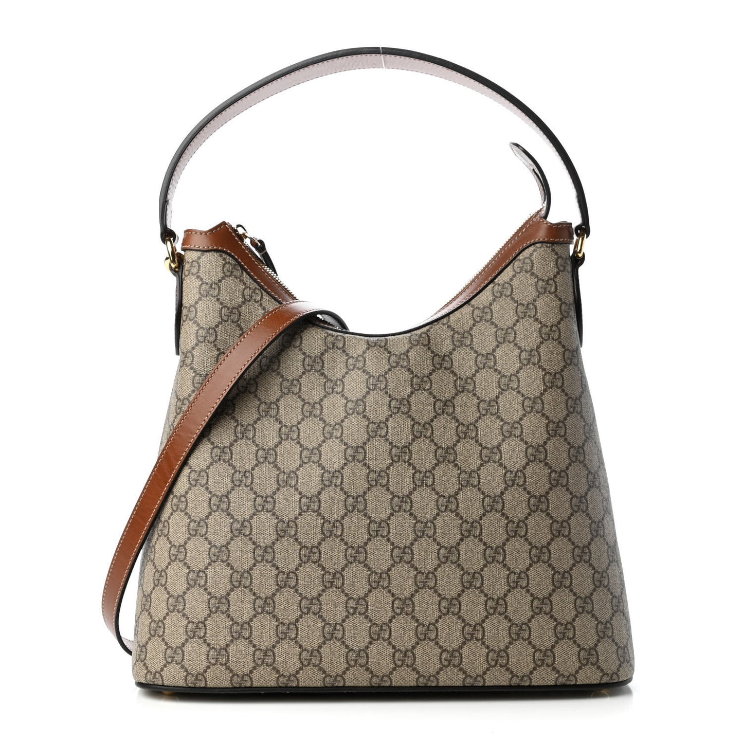 GG Supreme Monogram Linea A Hobo Brown
