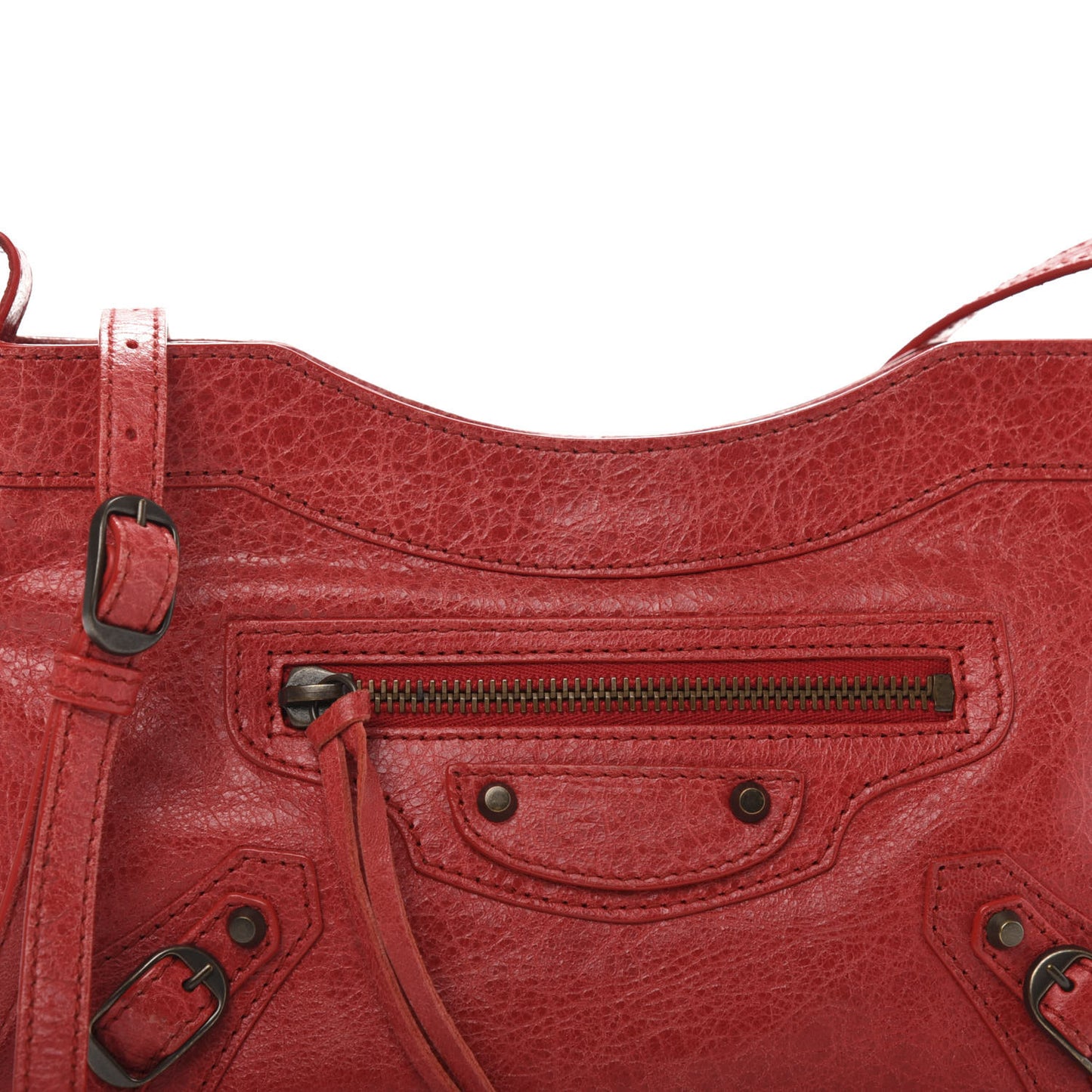 Agneau Classic Hardware Hip Rouge Cardinal