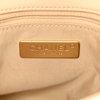 Chanel Lambskin Quilted Medium Chanel 19 Flap Light Beige 6 of 12