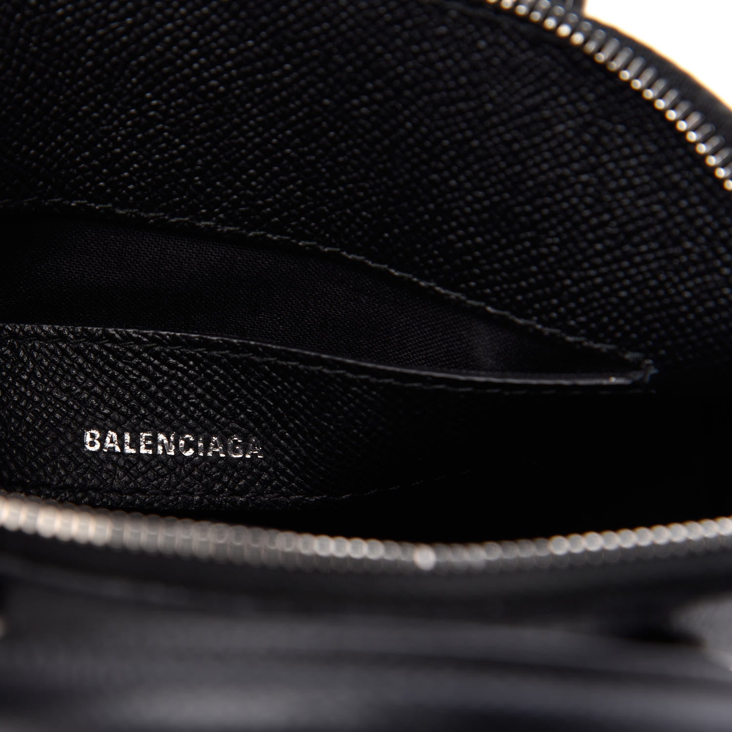Balenciaga Signature Grained Calfskin XXS Ville Top Handle Bag Black 6 of 8