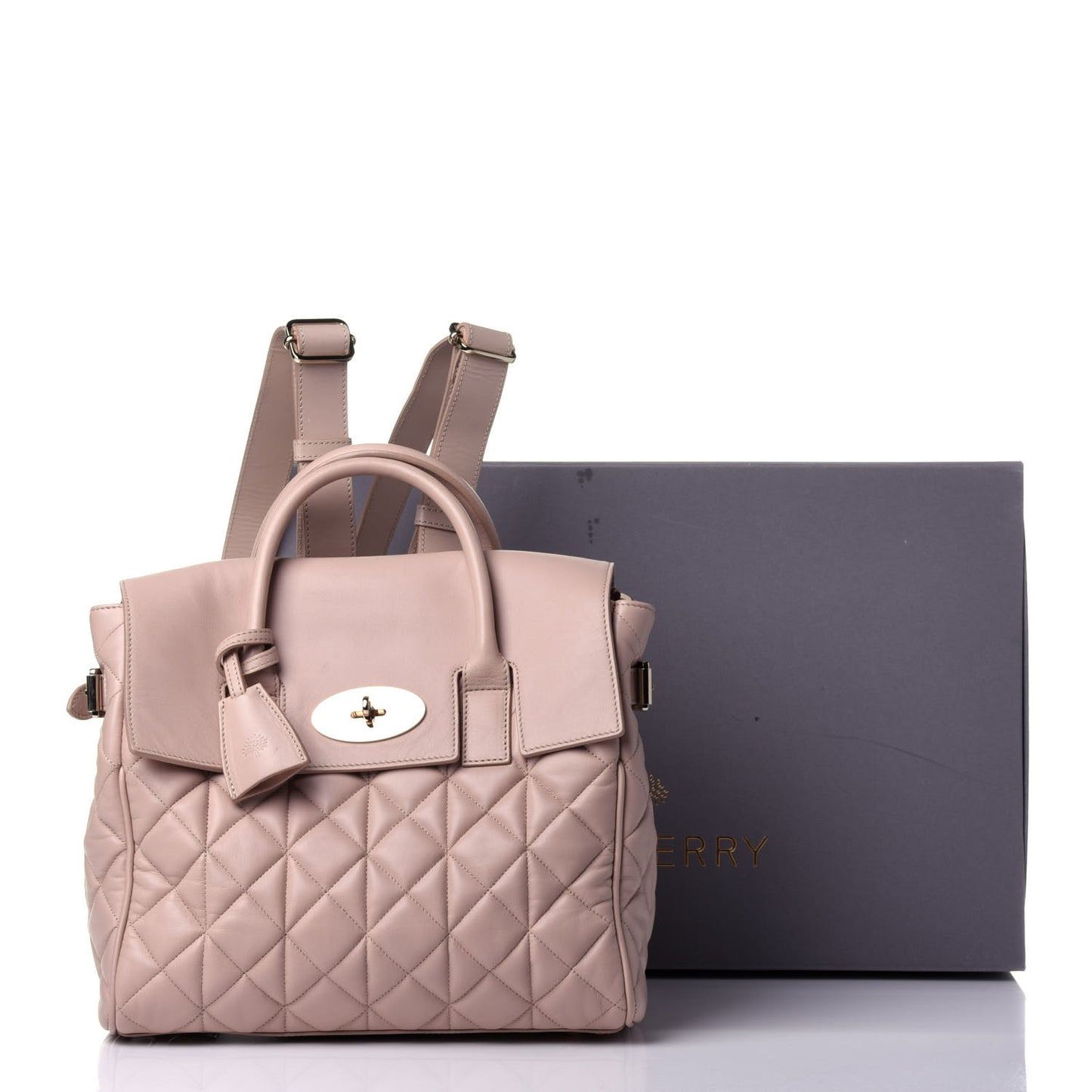 Nappa Quilted Cara Delevingne Convertible Bag Oatmeal