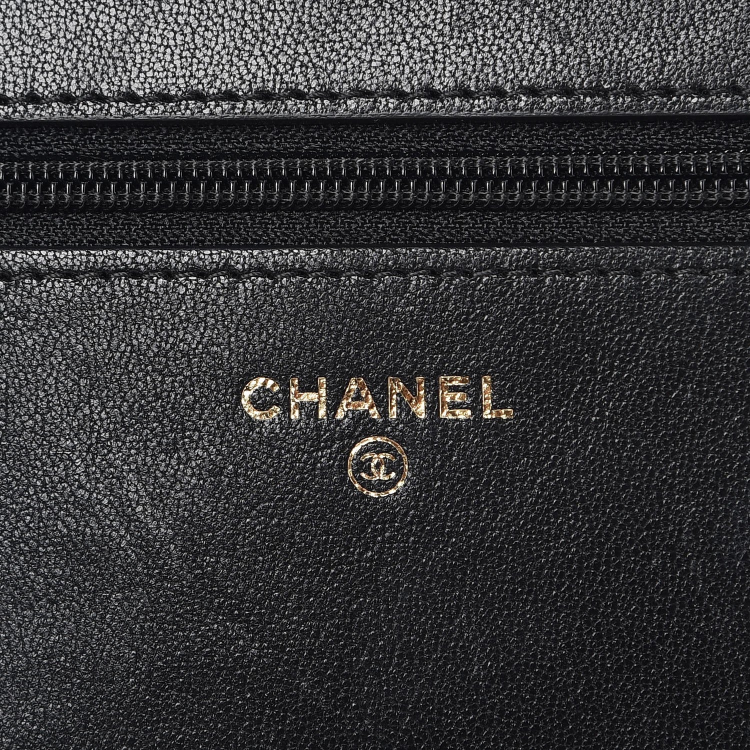 Chanel Sheepskin Quilted Mademoiselle Vintage Wallet On Chain WOC Black 5 of 9