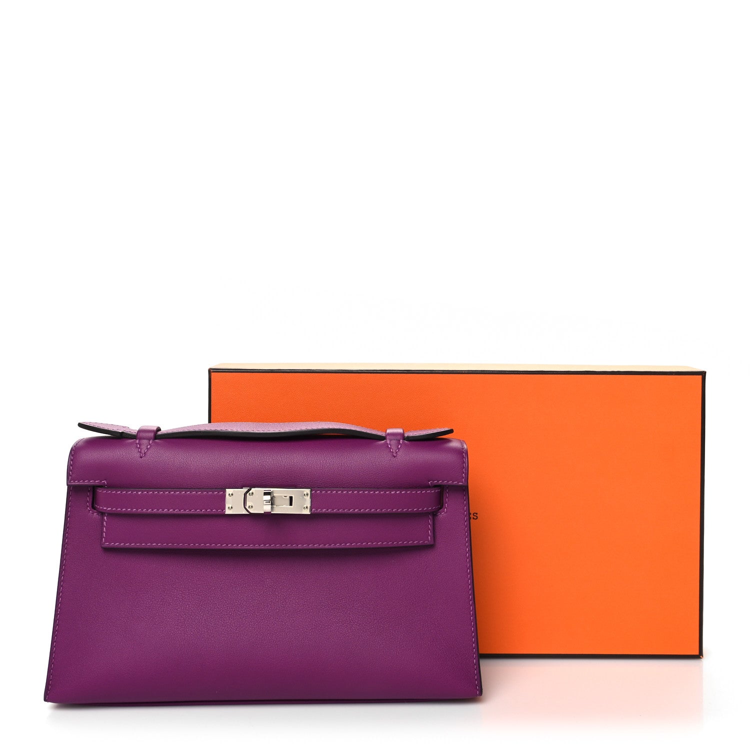 Hermes Swift Kelly Pochette Clutch Anemone 10 of 10