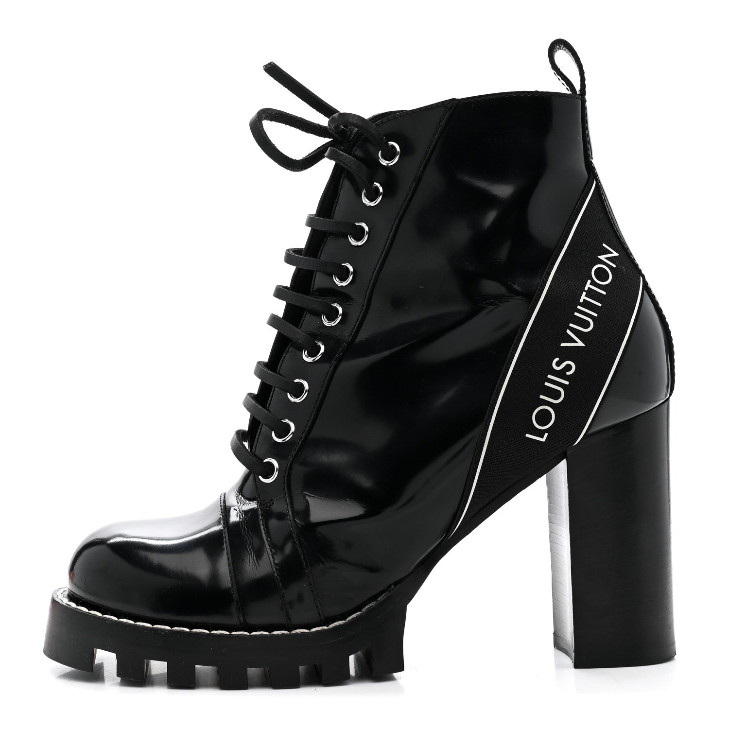 Louis Vuitton Glazed Calfskin Star Trail Ankle Boots 40 Black 1 of 10