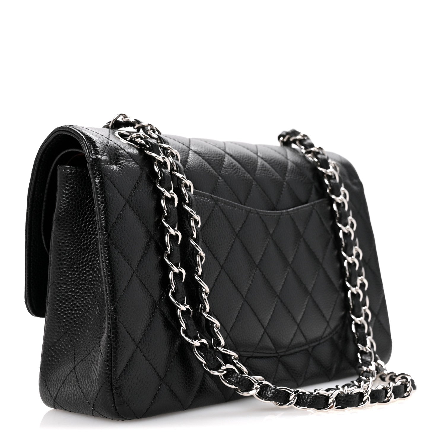 Chanel Caviar Quilted Medium Double Flap Black 3 of 11