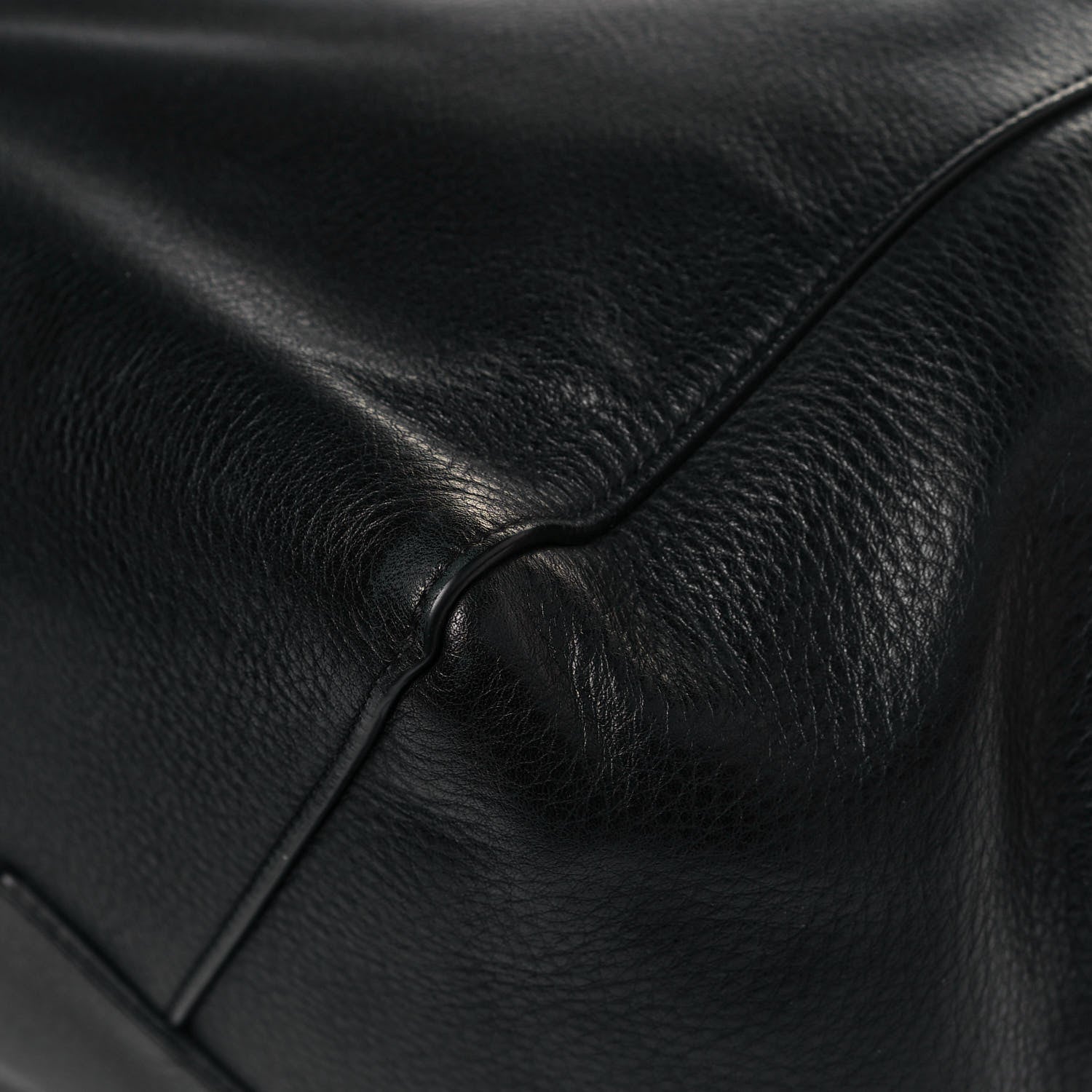 Celine Soft Grained Calfskin Small Belt Cabas Phantom Black 12 of 18