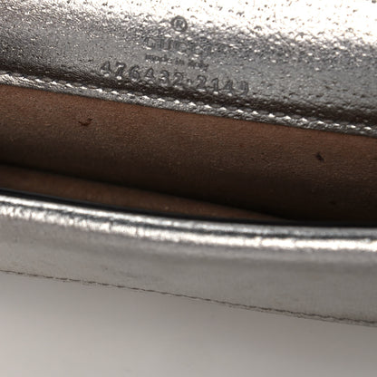 Gucci Metallic Calfskin Super Mini Dionysus Shoulder Bag Silver 10 of 11