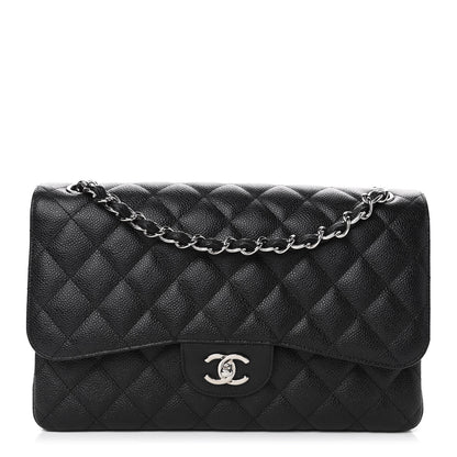 Chanel Caviar Quilted Jumbo Double Flap Black 1 of 4