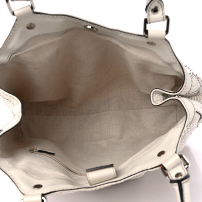 Gucci Woven Raffia Diamante Medium Sukey Tote White 5 of 15