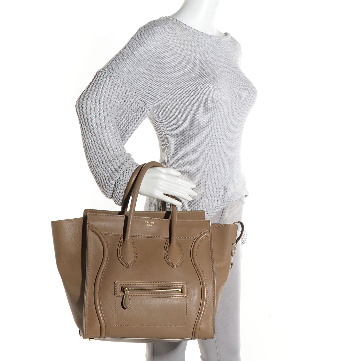 Smooth Calfskin Mini Luggage Camel