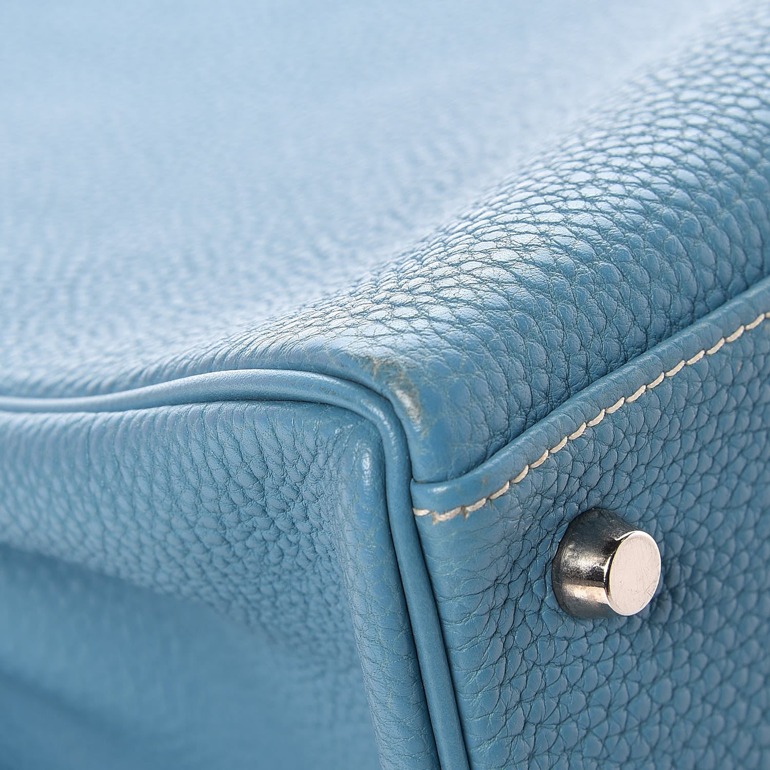 Hermes Togo Kelly Retourne 32 Blue Jean 41 of 43