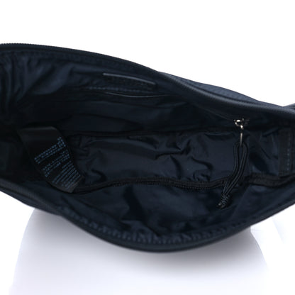 Balenciaga Recycled Sport Nylon Logo Embroidered Wheel Sling Bag Black White 5 of 7