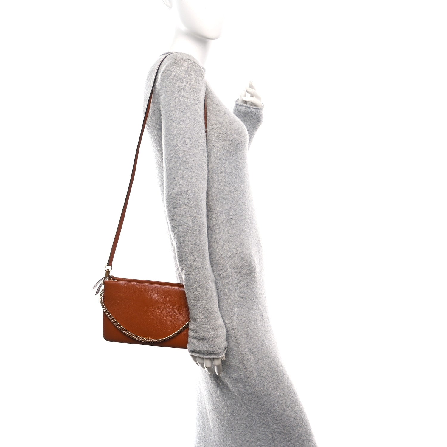 Givenchy Goatskin Suede Cross 3 Crossbody Bag Chestnut 1762608