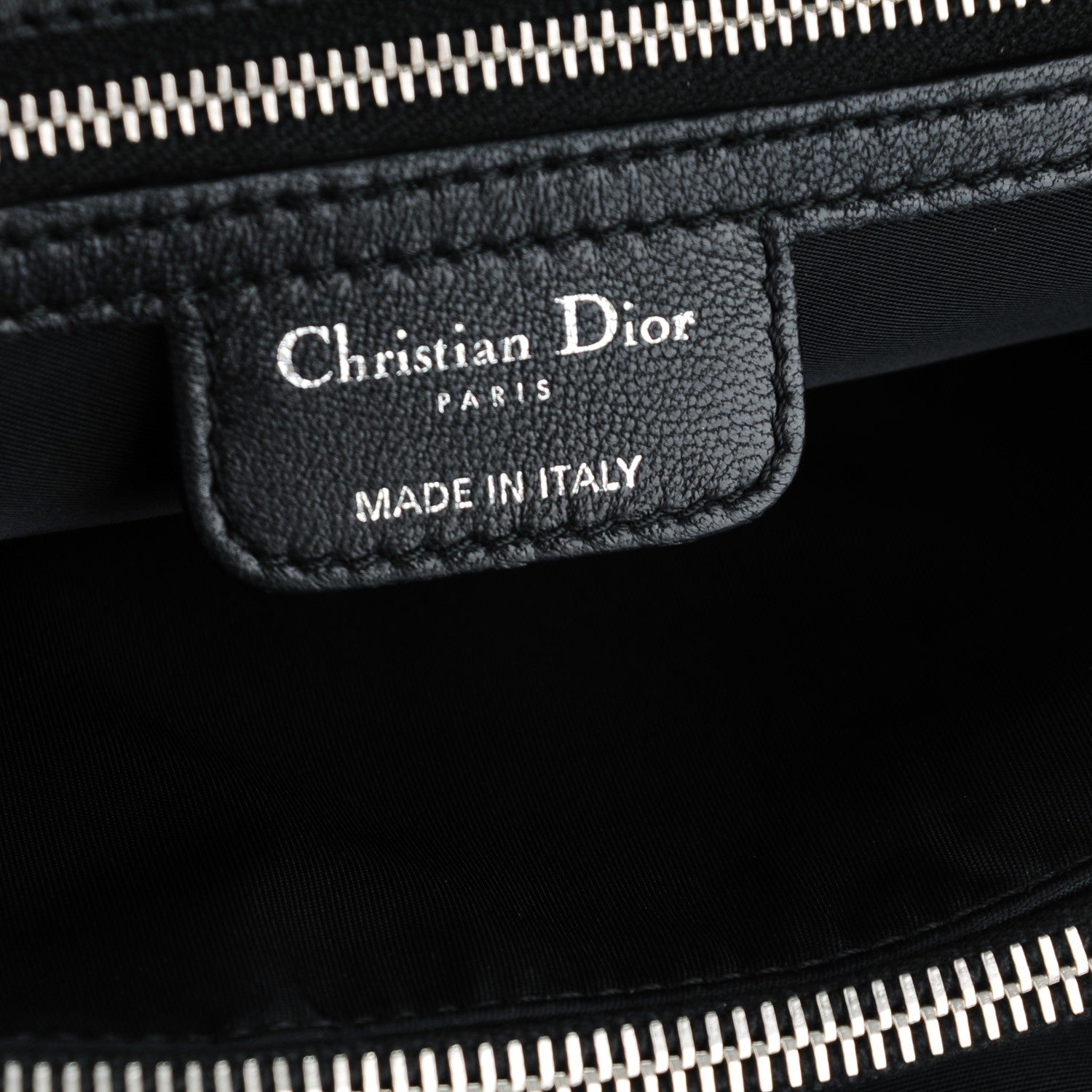 Christian Dior Satin Cannage Charming Lock Flap Shoulder Bag Black 6 of 7