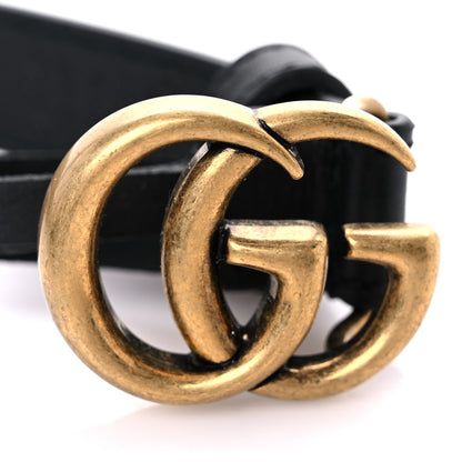 Gucci Calfskin Double G 20mm Belt 85 34 Black 5 of 5
